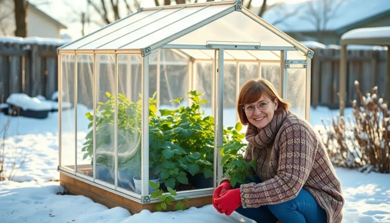 mini greenhouse for winter